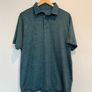 Under Armour Men's Heather Teal Polo Shirt